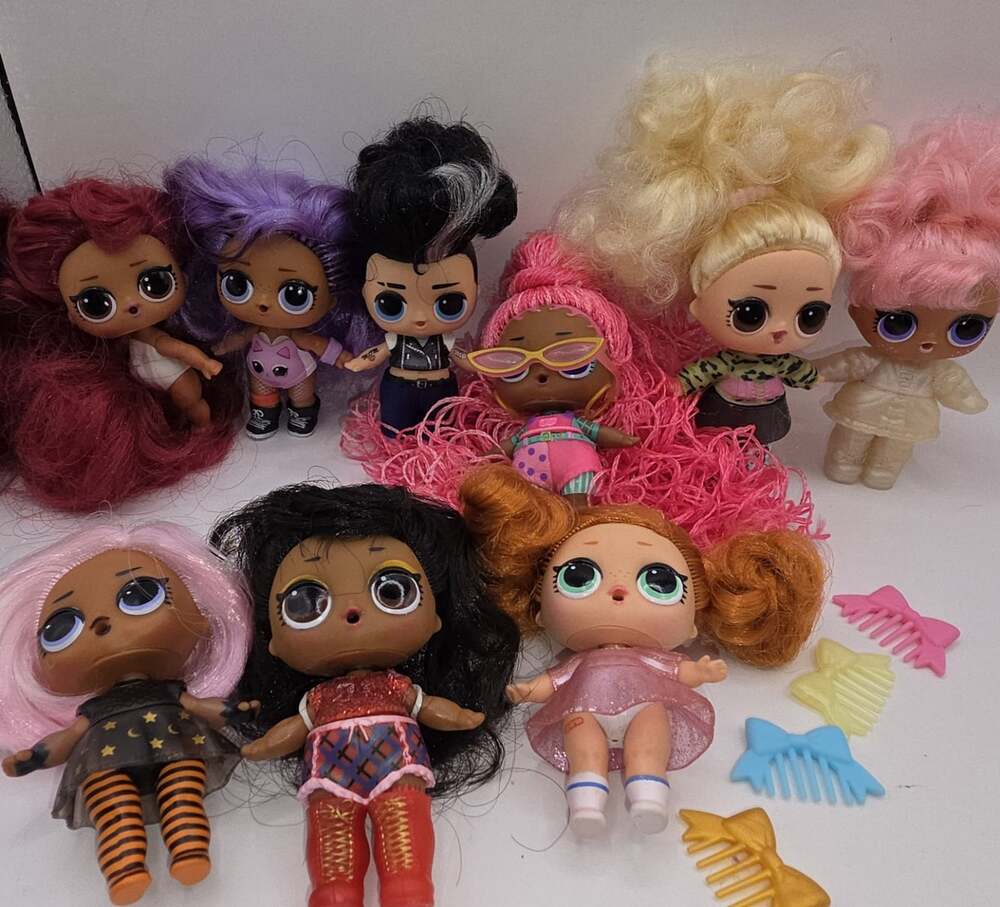 9 Lol Surprise Hairgoals Doll Lot Brushable MGA